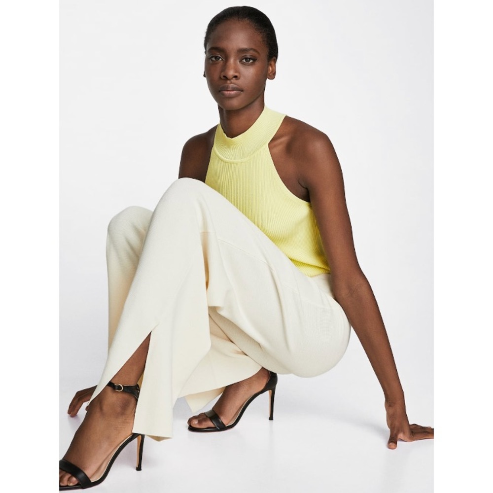 Zara soft ecru trousers